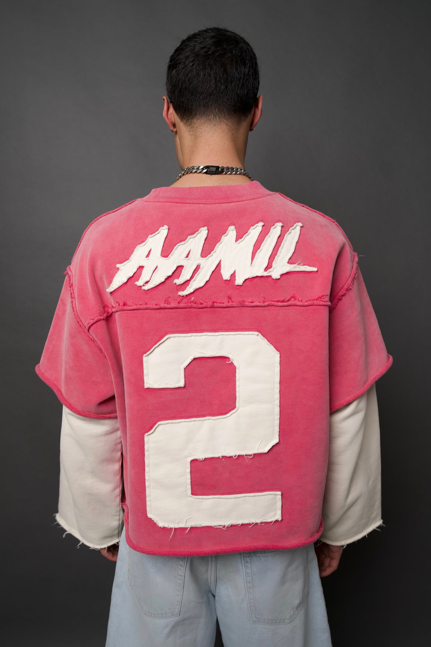 Vintage Pink 2 Tone Jumper