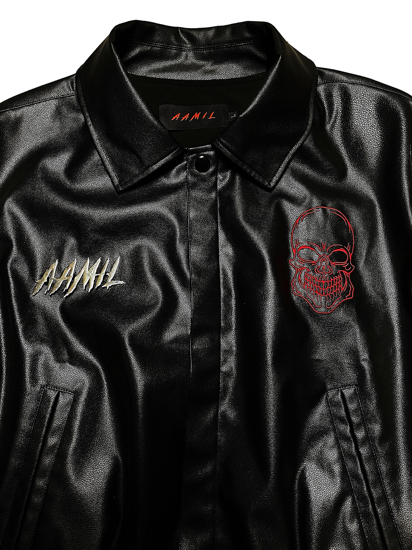 Raw Steel Leather Jacket