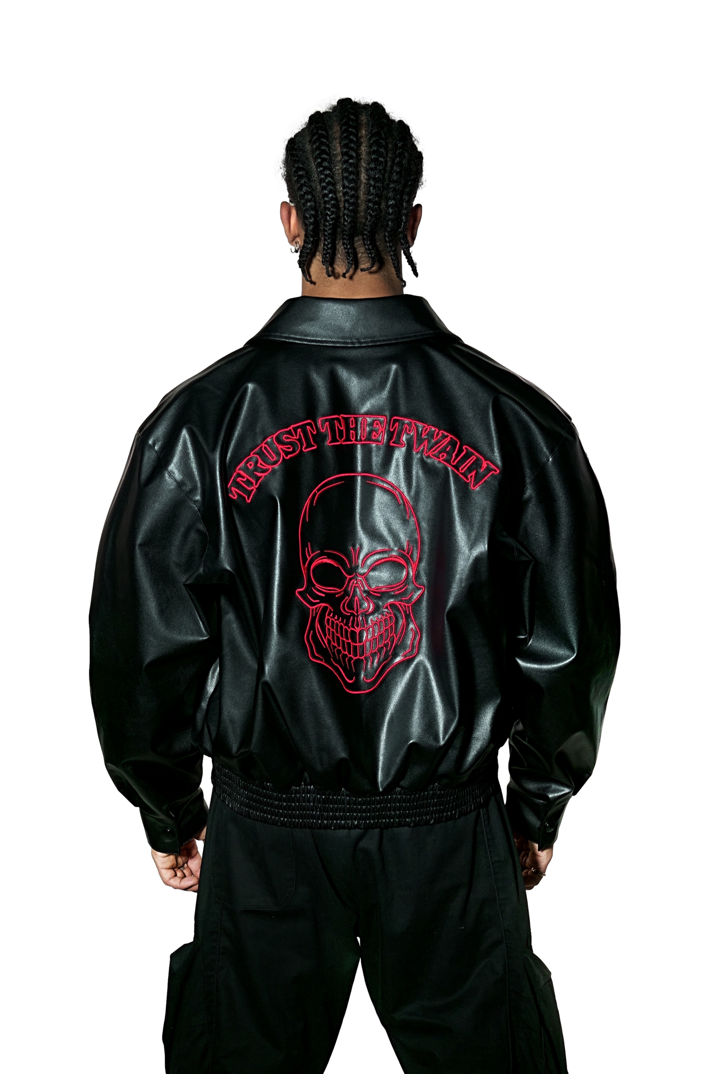 Raw Steel Leather Jacket