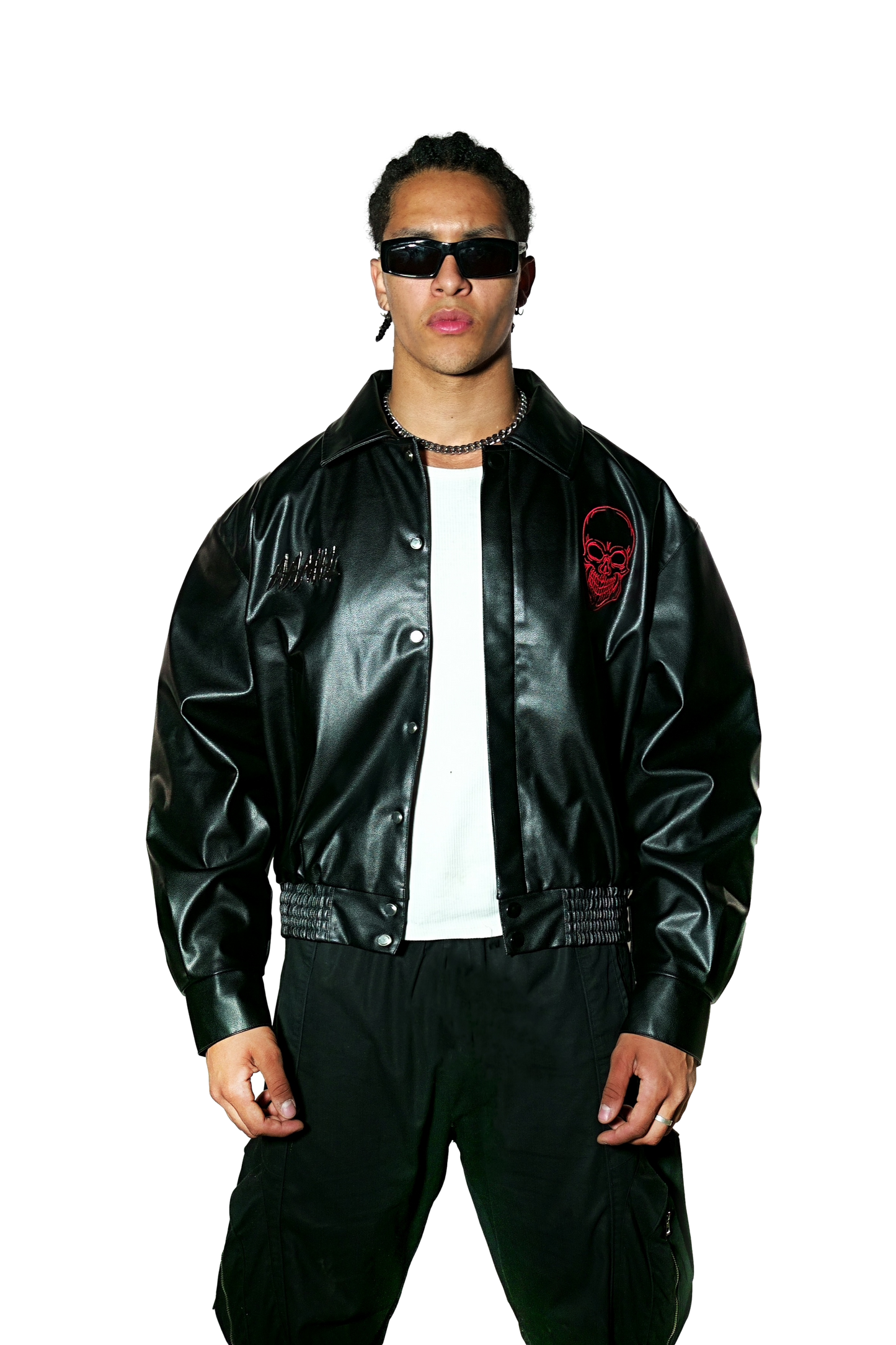 Raw Steel Leather Jacket
