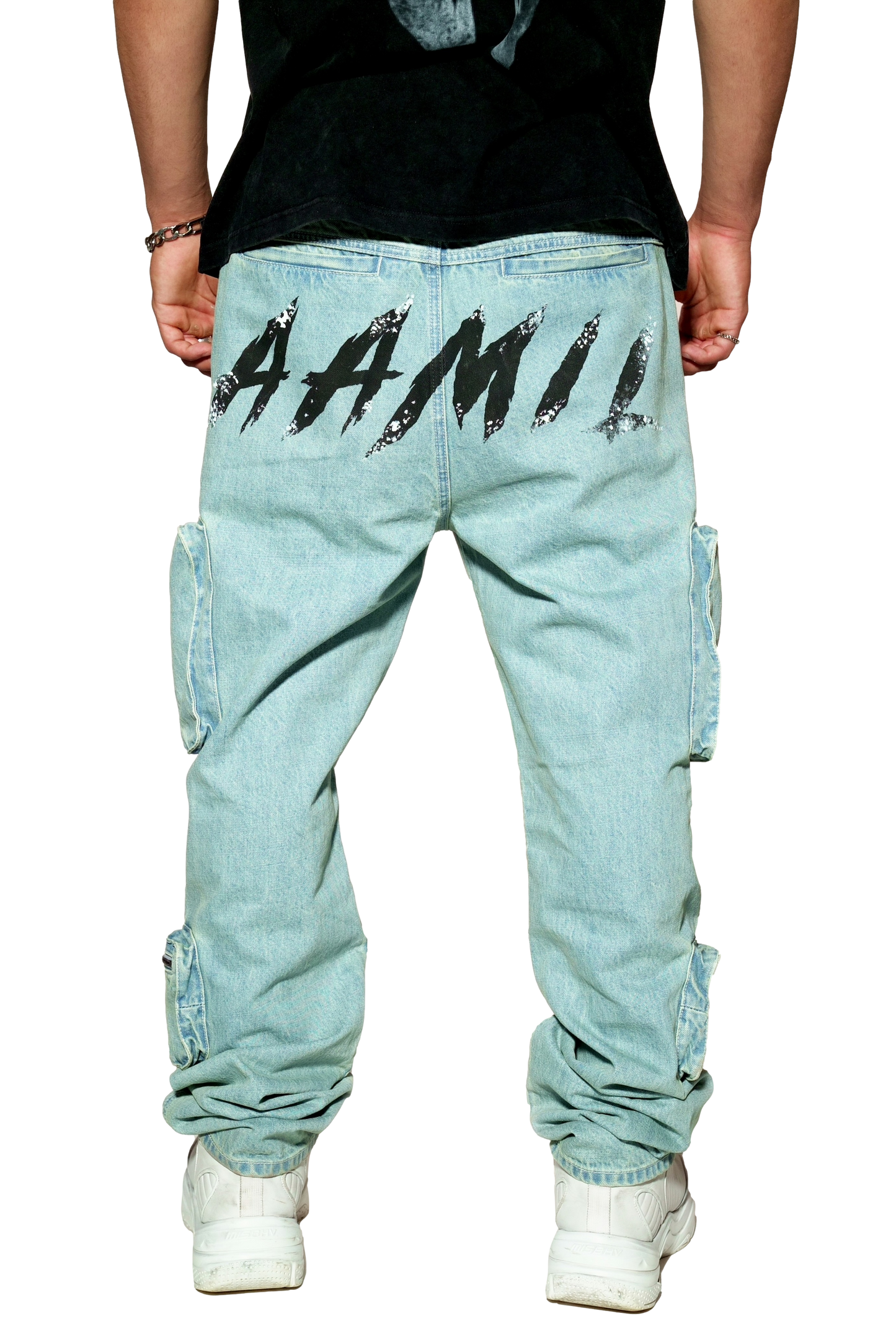 Multifunctional Denim Cargos