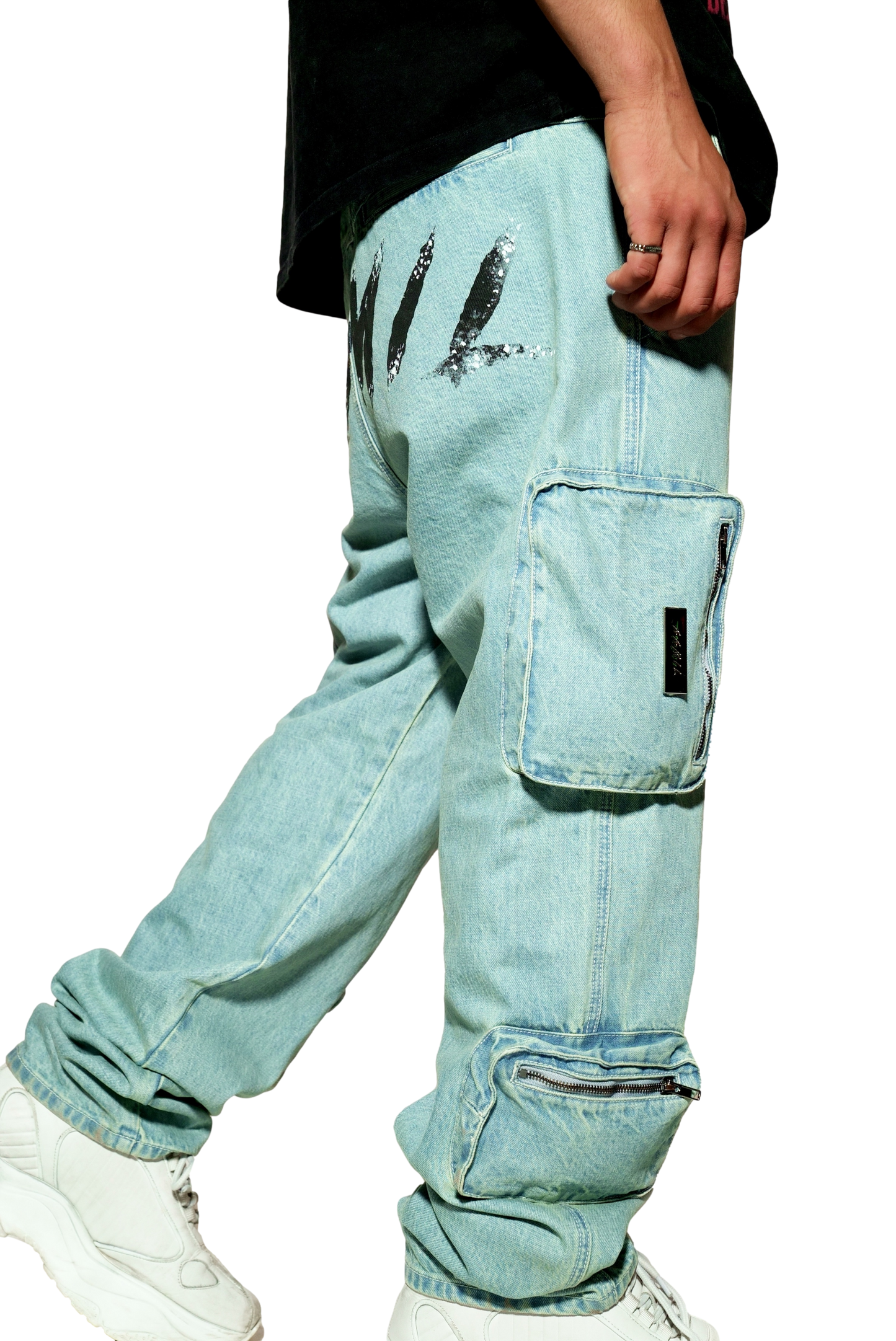 Multifunctional Denim Cargos