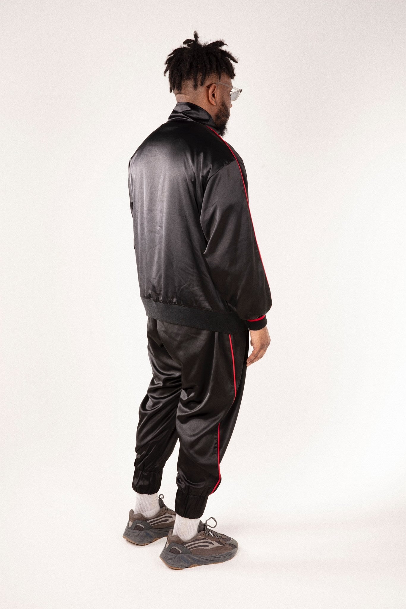 Male Sable Satin Track Pants