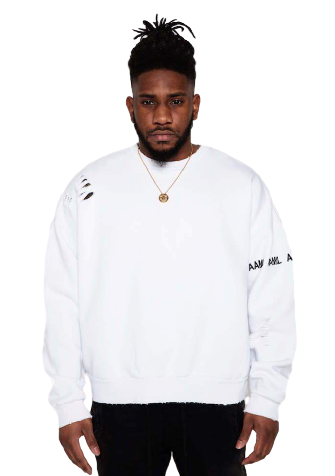 AAMIL®  White Extensions Jumper