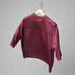 P/O/A Tee - Burgundy/White