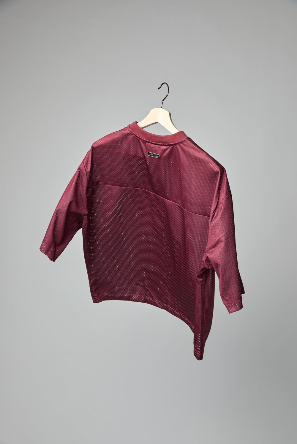 P/O/A Tee - Burgundy/White