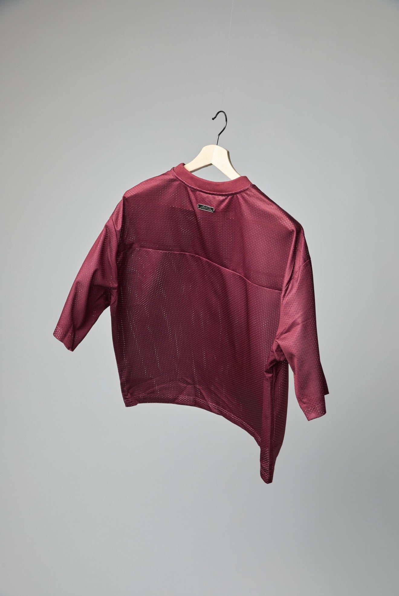 P/O/A Tee - Burgundy/White