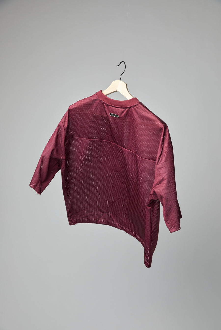 P/O/A Tee - Burgundy/White