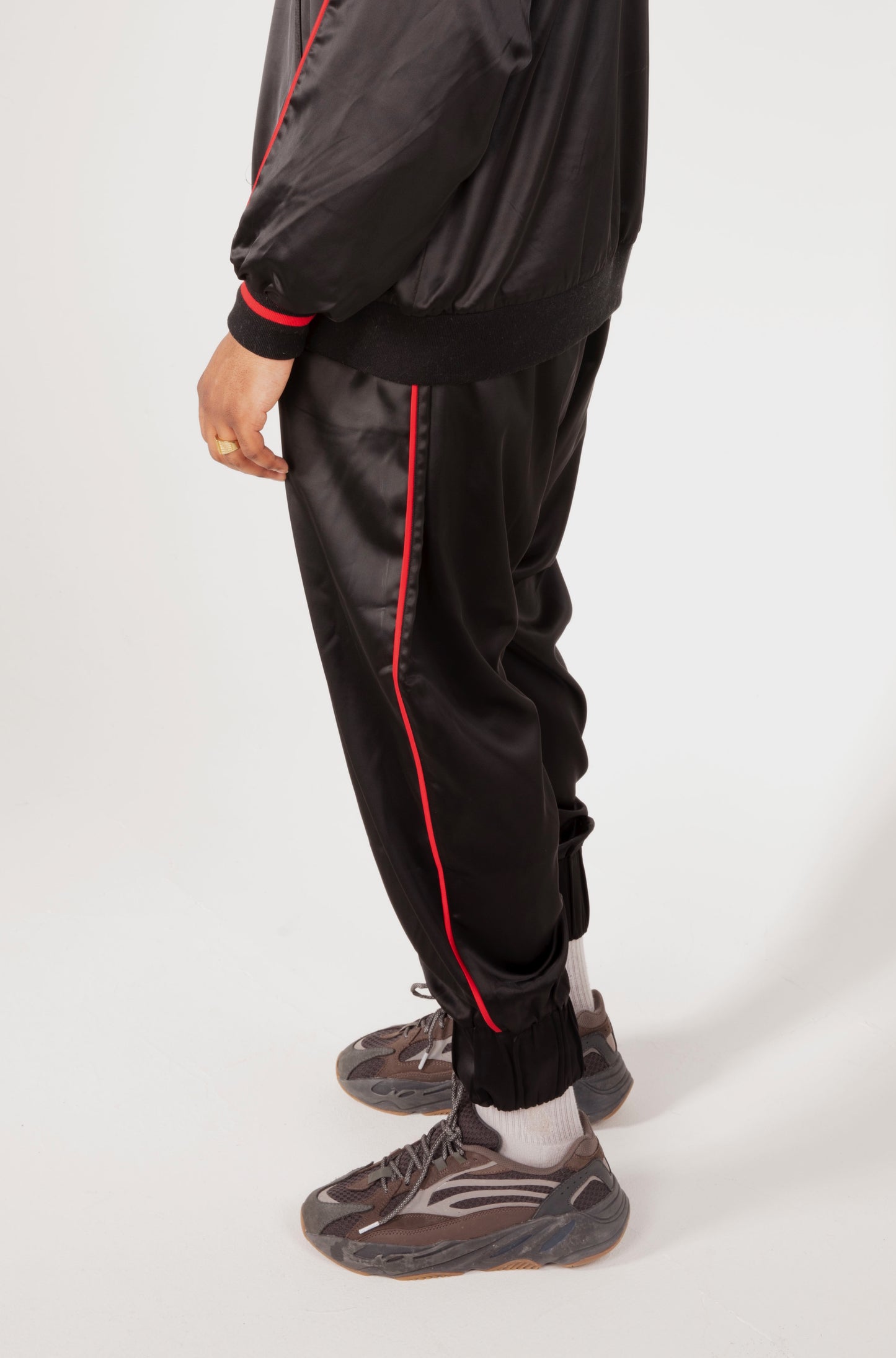 Male Sable Satin Track Pants