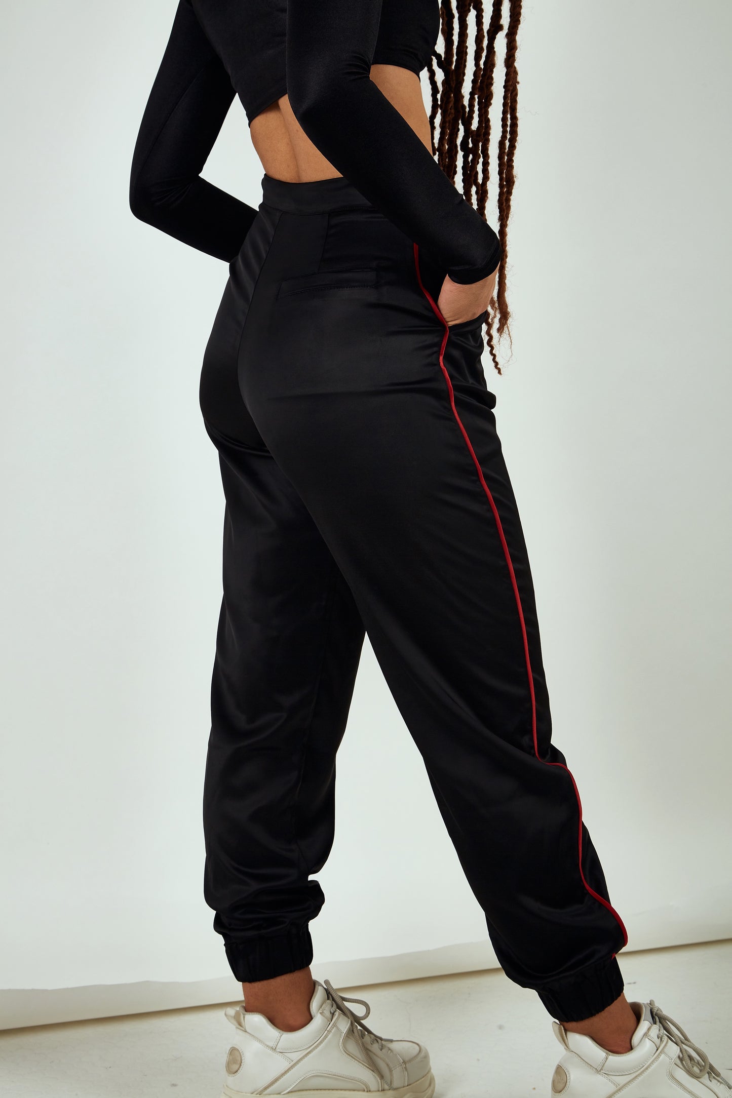 Women s satin sale tracksuit bottoms