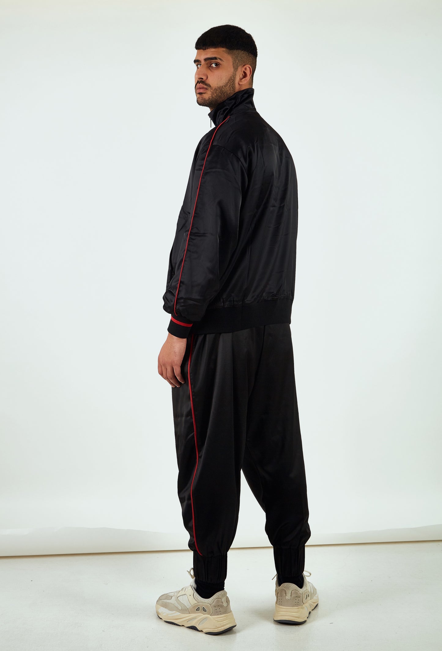 Male Sable Satin Track Pants