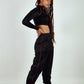 Female Sable Satin Track Pants