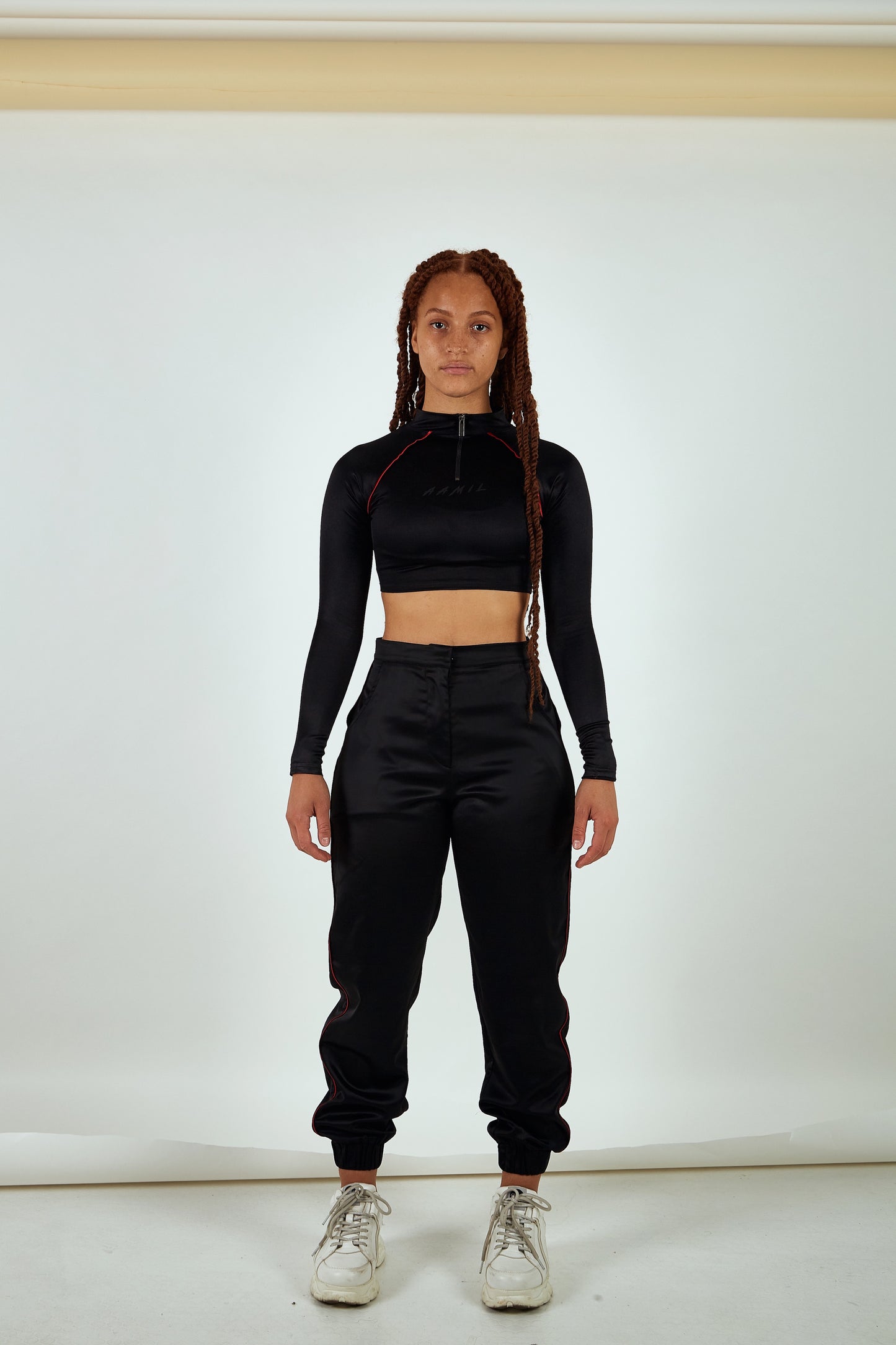 Female Sable Satin Track Pants