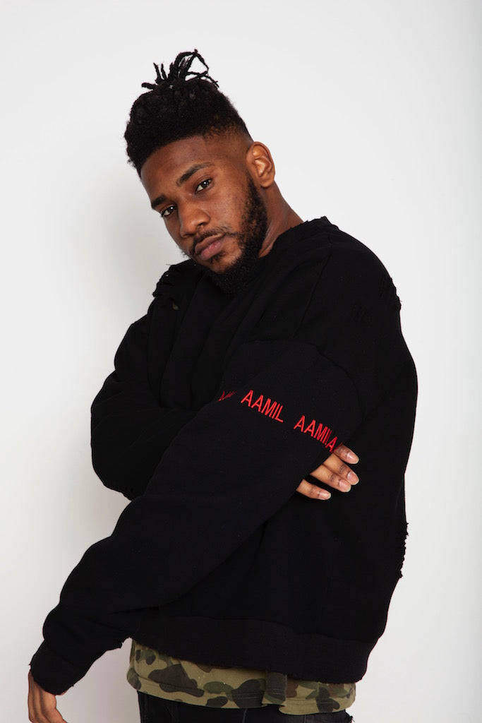 AAMIL® Black Extensions Jumper