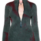 Raw Steel Ribbed Dress