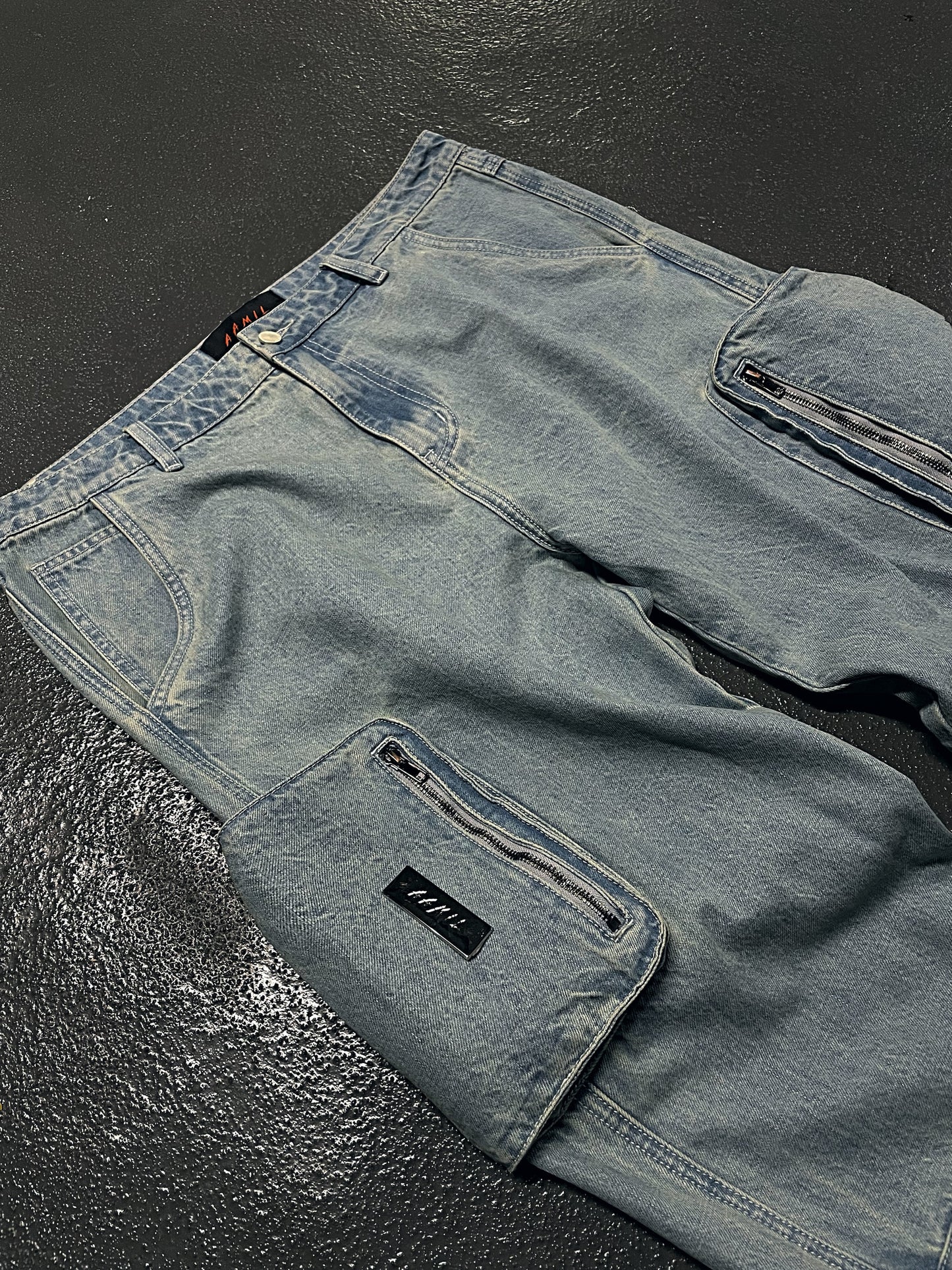 Multifunctional Denim Cargos