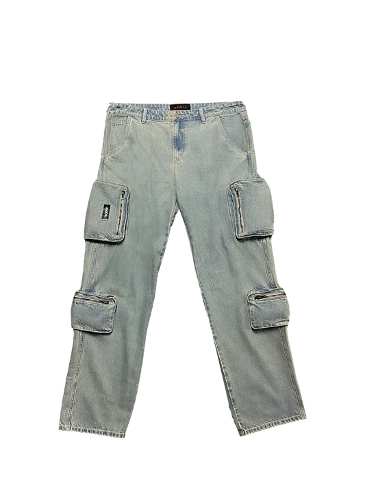 Multifunctional Denim Cargos