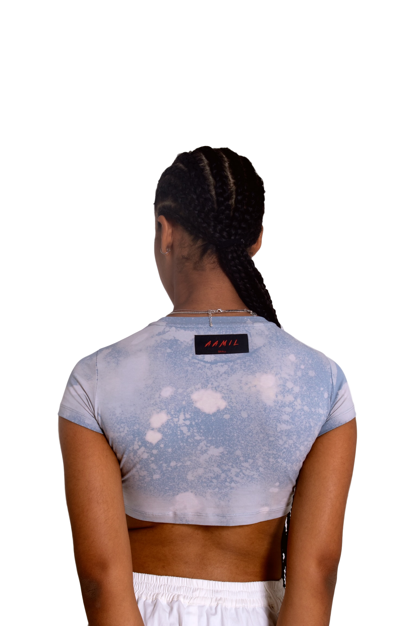 AAMIL Slim-Fit Crop Top (Bleached Shade)