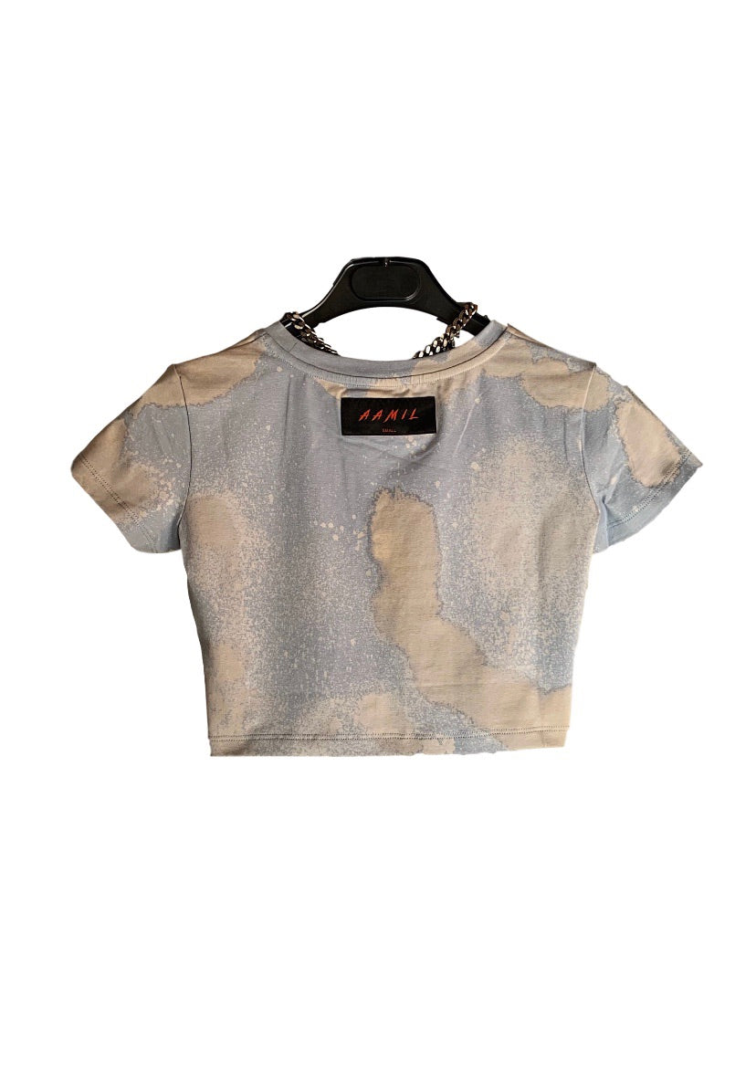 AAMIL Slim-Fit Crop Top (Bleached Shade)