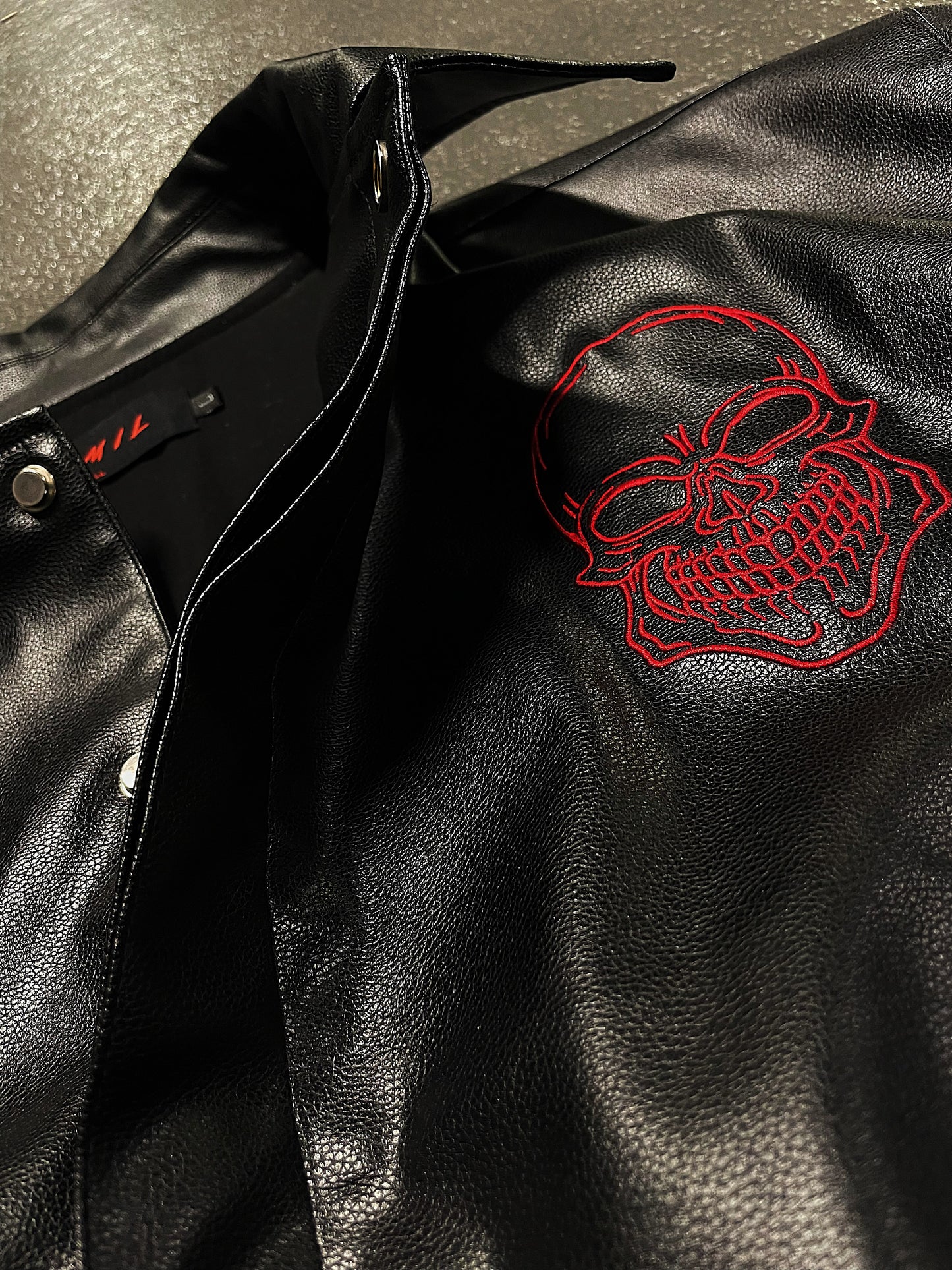 Raw Steel Leather Jacket