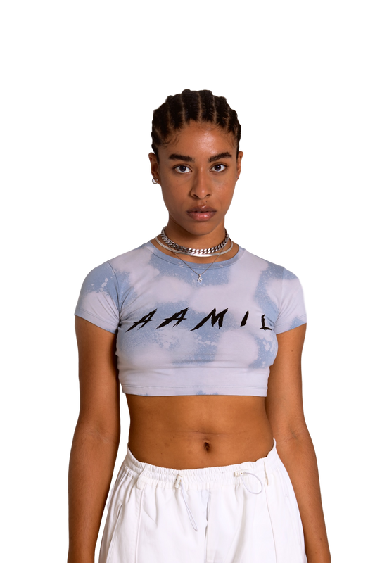 AAMIL Slim-Fit Crop Top (Bleached Shade)